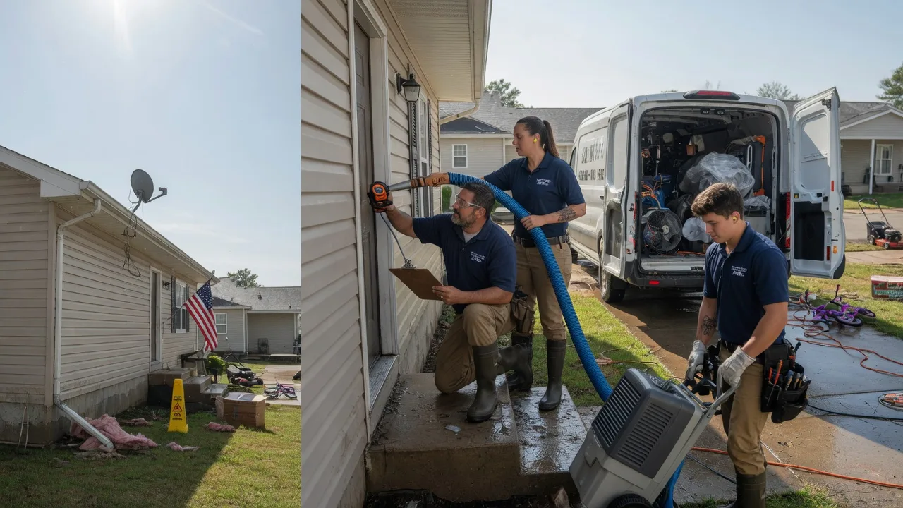 Ceiling Water Damage Restoration in Evans, LA near me